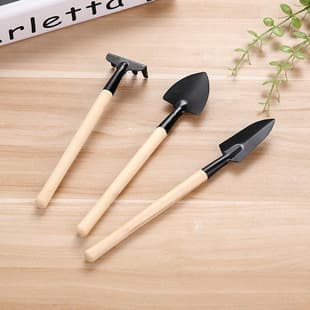 Gardening tools three-piece flower planting rake set vegetable planting flower succulent small shovel tool Small shovel pot supplies