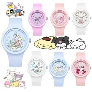New Kulomi Yugui Dog Cartoon Silicone Round High Quality Skin Sense Cute Sanrio Watch