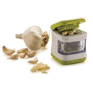 Double-Sided Press Garlic Cutter Garlic Cube Mini Garlic Peeler and Crusher Kitchen Tool