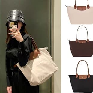 Cross-Border Exclusive Supply of Longxiang Large-Capacity Tote Bags, Commuter Handbags, Simple and Versatile Foldable Dumpling Bags for College Students