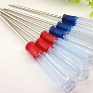 Crystal screwdriver 3MM small screwdriver transparent handle repair mobile phone computer small screwdriver cross word mini batch