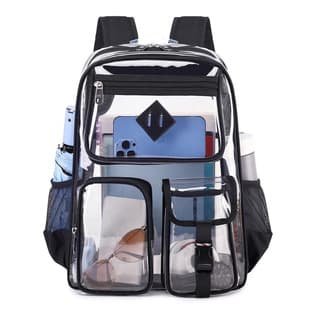 New Pvc Backpack, Cross-Border Amazon Bestseller, Transparent Backpack, Jelly Bag, Visible Children's Backpack for Elementary School Students