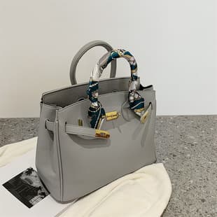 Bags High-end European and American Portable Platinum Kelly Bag Women's 2024 New Large Capacity Commuter Shoulder Crossbody Bag
