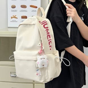 Women's Backpack Letter Backpack Casual Backpack High-value Backpack All-match Backpack Student Bag Large Capacity Backpack