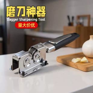 Handheld Knife Sharpener, Quick Knife Sharpener, Manual Knife Sharpener, Pull-Type Knife Sharpener, Household Kitchen Knife Tool, Multifunctional