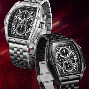 Mark Fairwhale Brand Multifunctional Luminous Chronograph Cut Out Popular Waterproof Quartz Watch