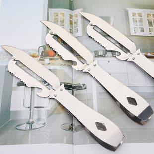 Multifunctional Peeler and Fruit Slicer for Dollar Stores, Kitchen Gadget, Stainless Steel Peeler