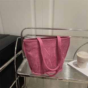 Cross-Border Women's Bag Wholesale Letter Armpit Bag New Thai Fashion Tote Bag Single Shoulder Large Capacity Commuter Bucket Bag