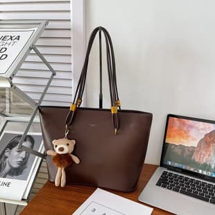 Tote Bag, Foreign Trade Soft Leather Handbag, New Versatile Commuter Large-Capacity Underarm Bag, High-Value Commuter Shoulder Bag