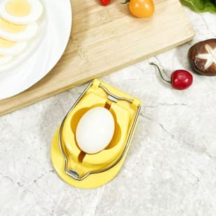 New Two-In-One Japanese-Style Multifunctional Egg Cutter, Household Stainless Steel Egg Slicer, Kitchen Gadget