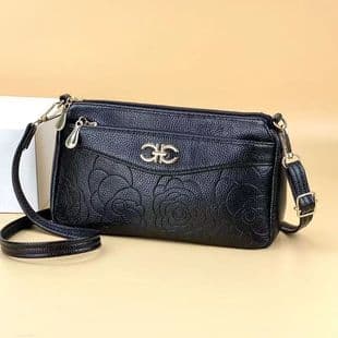 New 2024 Satchel Women's Middle-aged Mom Bag Multi-layer Running Jianghu Shoulder Large Capacity Bag Trendy