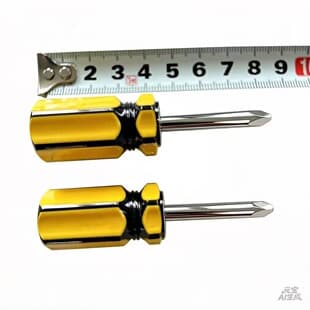 Manufacturer's In-Stock Wholesale of New Carbon Steel Magnetic Short-Handle Small Screwdriver Set, Phillips and Flathead Mini Screwdrivers