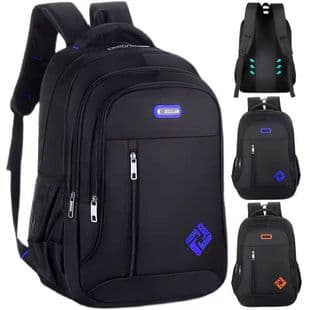 Backpack Men's Large Capacity Solid Color Business Travel Travel Bag Fashion Trendy Senior high school School Bag for Junior High School Students