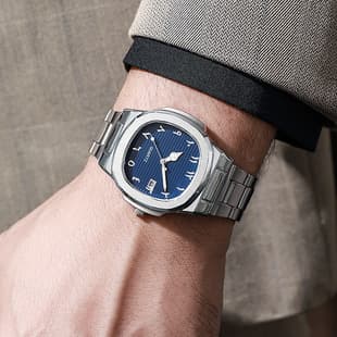 2025 New Square Sports Calendar Steel Band Watch for Men, Steel Band Quartz Wristwatch, Manufacturer's In-Stock Wholesale