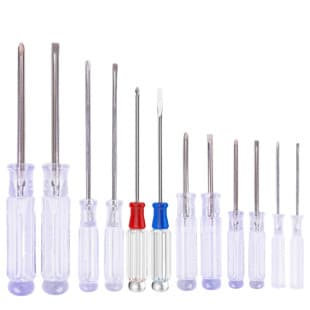 Crystal cross/flat 2.0 4.0 3.0 5MM transparent handle strong magnetic screwdriver cross flat mini screwdriver