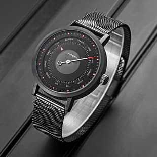 Sinobi men's watch men's creative compass single needle student watch mesh quartz watch men's cross-border foreign trade 9809