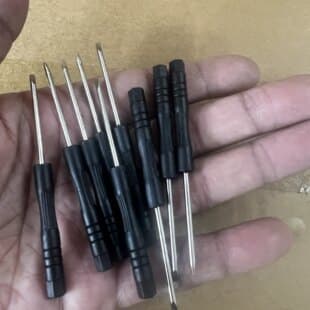 Small Screwdriver, Phillips and Flathead Screwdrivers, Black Screwdriver Set, Tools, Toys, Delivery