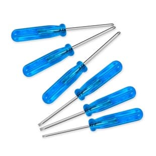 45/65mm long mini blue crystal transparent small screwdriver Phillips screwdriver screwdriver toy disassembly and assembly