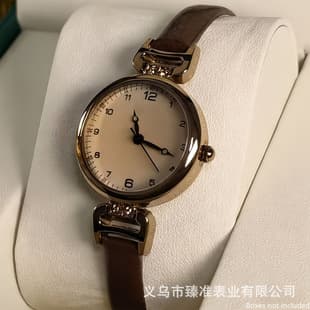 Cross-Border Exclusive Supply of Rose Gold Diamond-Encrusted Thin Strap Women's Watch, Simple Digital Dial Quartz Watch, Cross-Border Dropshipping