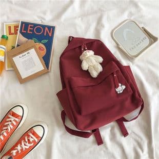 Wuyin Harajuku Schoolbag Women's Ins-style Korean-style Senior high school Student Large Capacity Simple All-match Japanese-style Campus Backpack