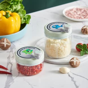 Cartoon Mini Small Manual Garlic Masher, Garlic Masher, Meat Grinder, Shrimp Puller, Garlic Mince, Onion, Ginger and Garlic Mince Machine