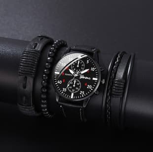 Cross-Border Foreign Trade Men's Versatile Fashion Watches, Hot-Selling Business Dual-Dial Watches, Factory Direct Sales Watches