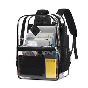 Cross-border Amazon Transparent Backpack Junior Senior high school Stadium Concert Transparent Bag Large Capacity PVC Student Bag