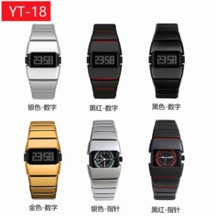 Millennial Unisex Trendy Niche Electronic Watches for Couples, American-Style Simple Quartz Watches, Wholesale