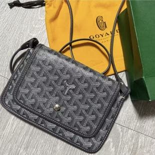 Goyard Woc Envelope Bag Dog Tooth Presbyopia Y-Shaped Full-Print Three-Layer Bag Clutch Bag Single Shoulder Crossbody Bag