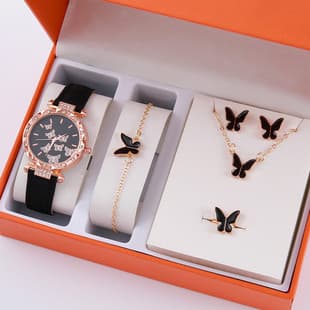 New TikTok Popular Women's Watch Fashion Simple Watch Butterfly Digital Belt Watch Wholesale
