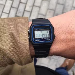 Popular Retro Digital Display Timer Alarm Clock Lantern Multi-Functional Sports Student Digital Watch Cold Light F-91W