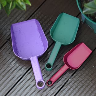 Source Factory Gardening Tools Household Flower Soil Shovel Soil Flower Gardening Small Shovel Cat Litter Shovel Thickeneded Plastic Shovel