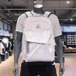 Trendy Brand Aj Large-Capacity New Style Flying Man Gypsophila Backpack Male and Female Student School Bag Couple Sports Backpack