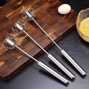 Egg Beater Stainless Steel Manual Semi-Automatic Household Egg Cream Whipper Mixer Baking Tool Electric Kitchen Appliance